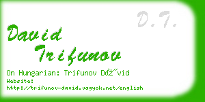 david trifunov business card